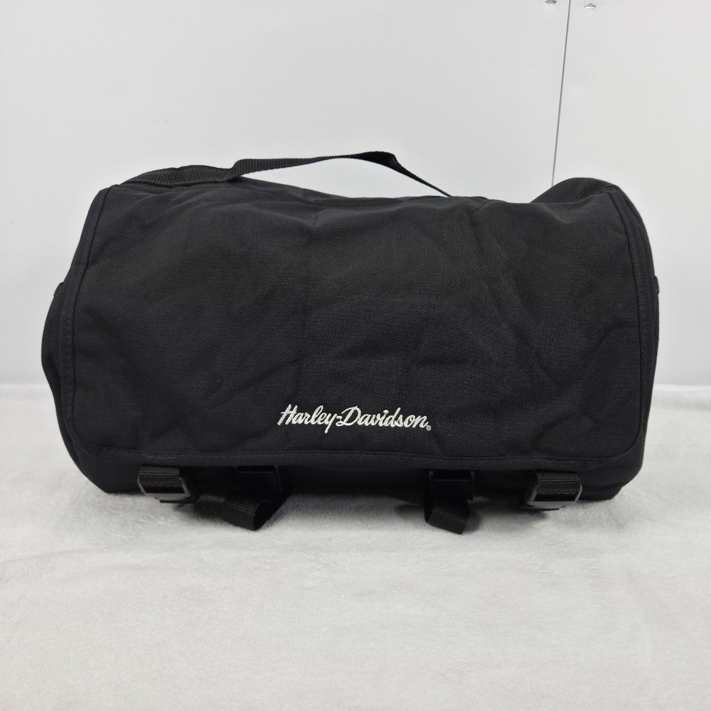 Original Harley Davidson Rear Back Soft Luggage Storage Bag Round Molded Bottom